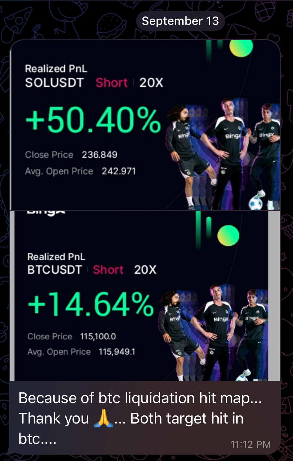 BingX user profit screenshot 8